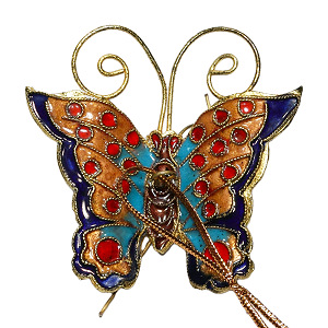 Schmetterling, Deko, Cloisonne Emaille, 0394